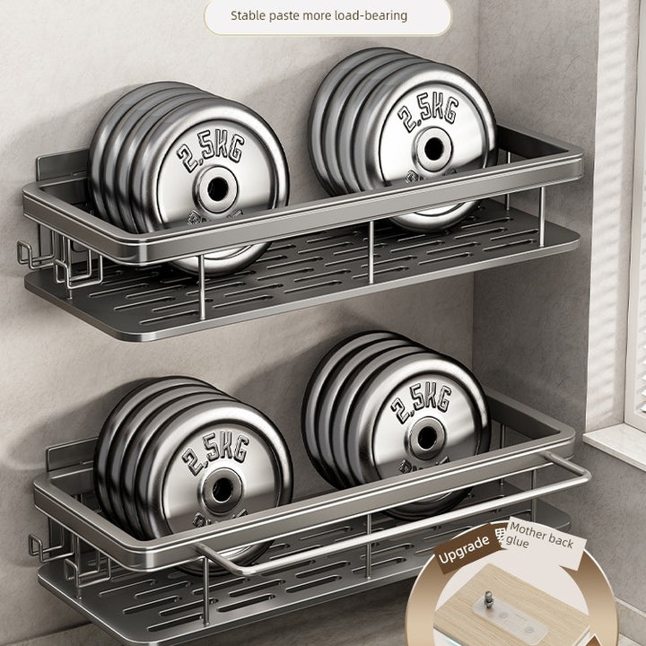 Punch-Free Wall-Mounted Drain Basket Handy Gadget Rag Rack